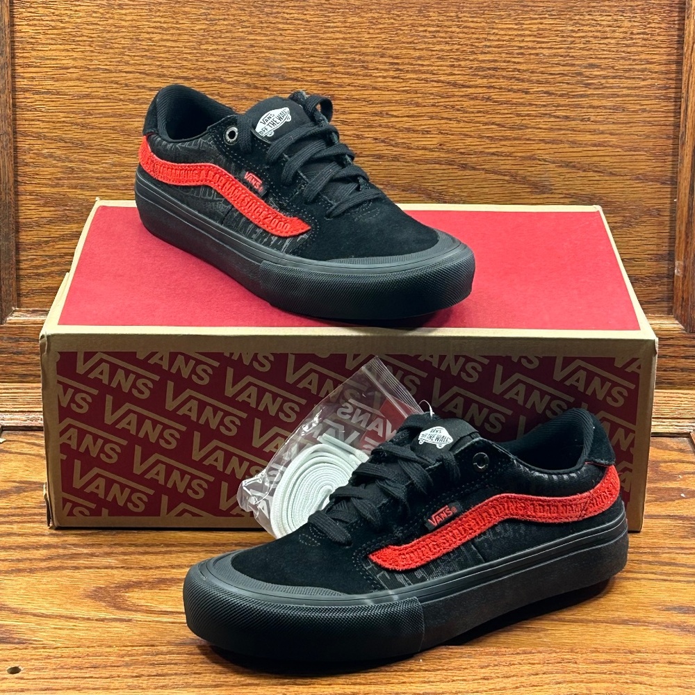Vans Style 112 Pro Baker Black Red Shoes